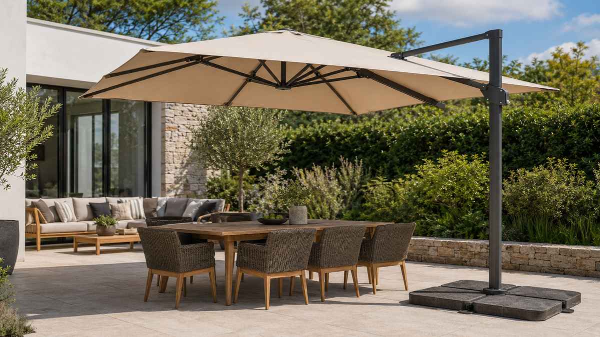 7 preguntas que los compradores deben hacerse antes de pedir sombrillas de jardín grandes