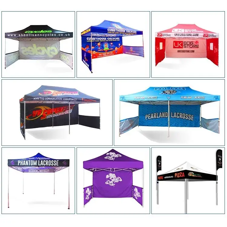 Carpa con dosel para feria comercial 3x3