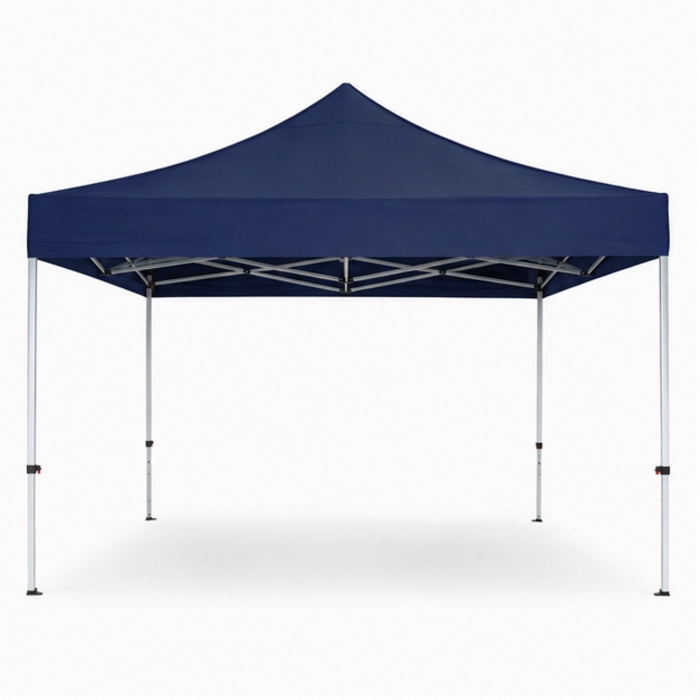 Gazebo emergente comercial de 3 × 3 m con estructura de acero plegable