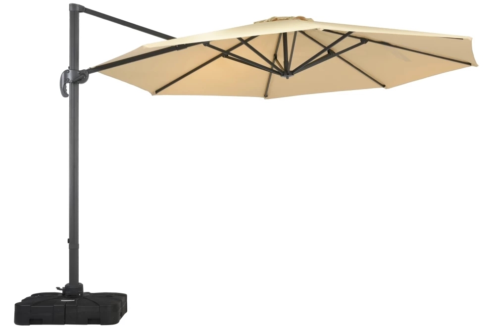 Sombrilla de jardín Vesta beige de 3,5 m