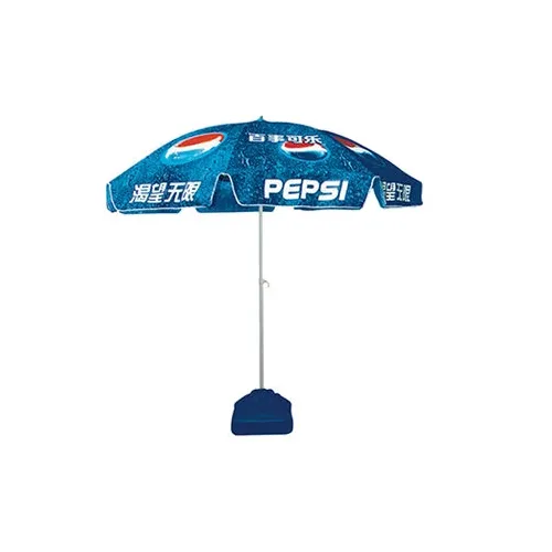Sombrilla de playa publicitaria