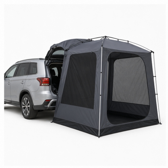 Tienda de campaña personalizada con puerta trasera SUV de 230 cm con marco de aluminio