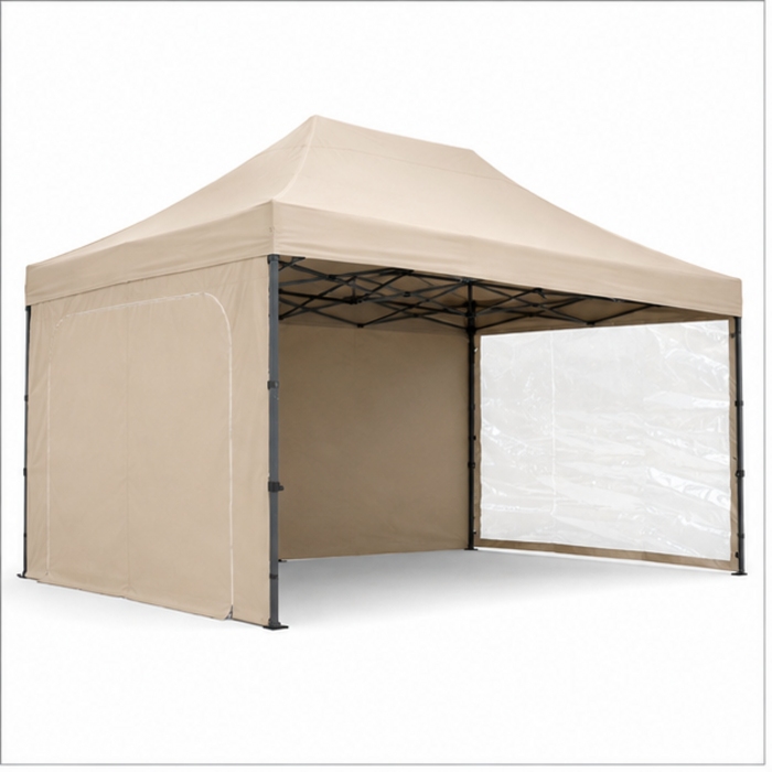 Marquesina plegable personalizada para eventos de 3 × 4,5 m con paredes laterales