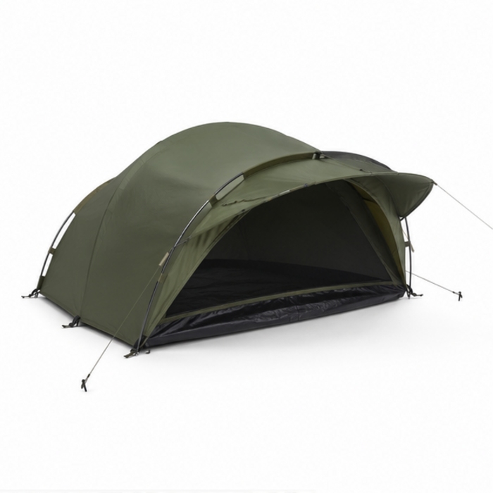 Tienda de campaña de pesca personalizada para dos personas con porche para tormentas