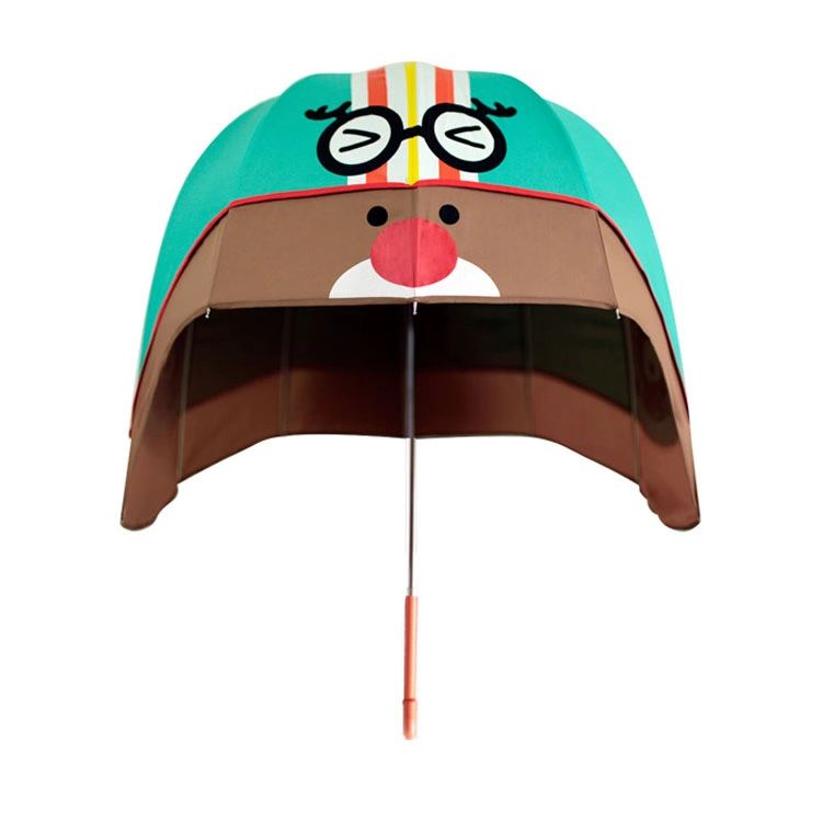 Domo paraguas para niños con forma de casco resistente