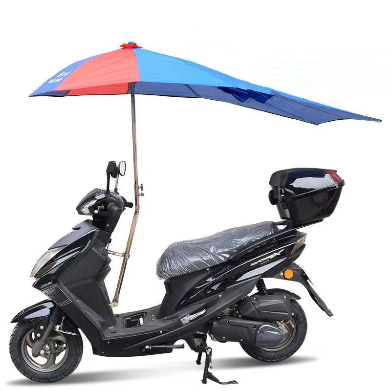Toldo extendido para paraguas de motocicleta de doble capa