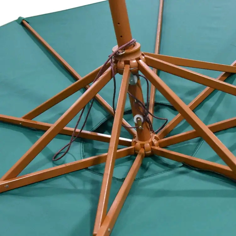 Sombrilla de jardín de madera grande