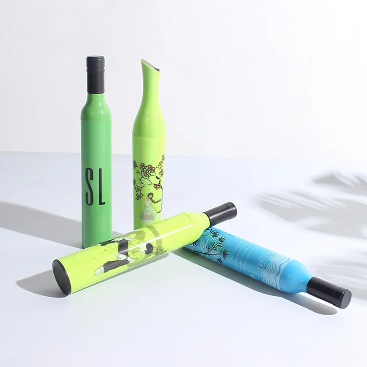 Paraguas plegable publicitario de botella de cerveza